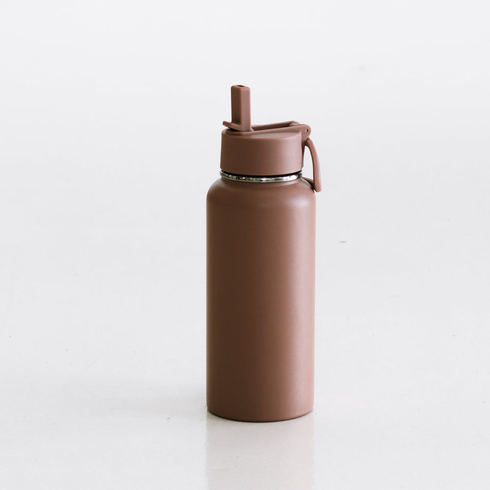 Liquorice Black Drink Bottle with YR Logo - Front View | Your Reformer