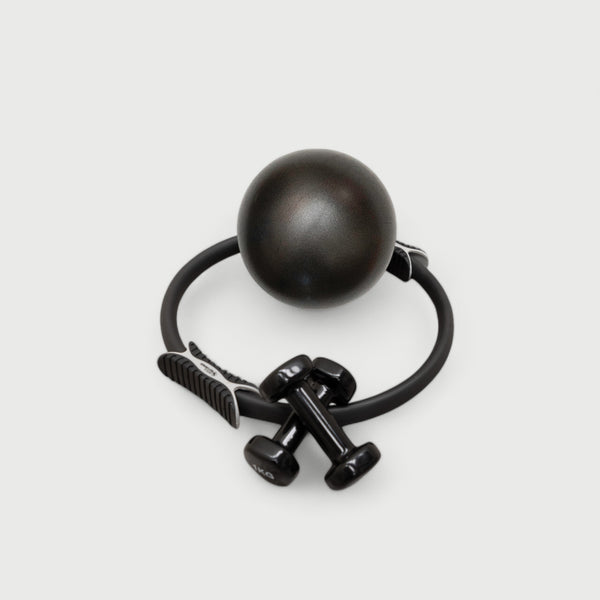 Black Pilates Prop Starter Kit - Complete Exercise Accessories | Your Reformer