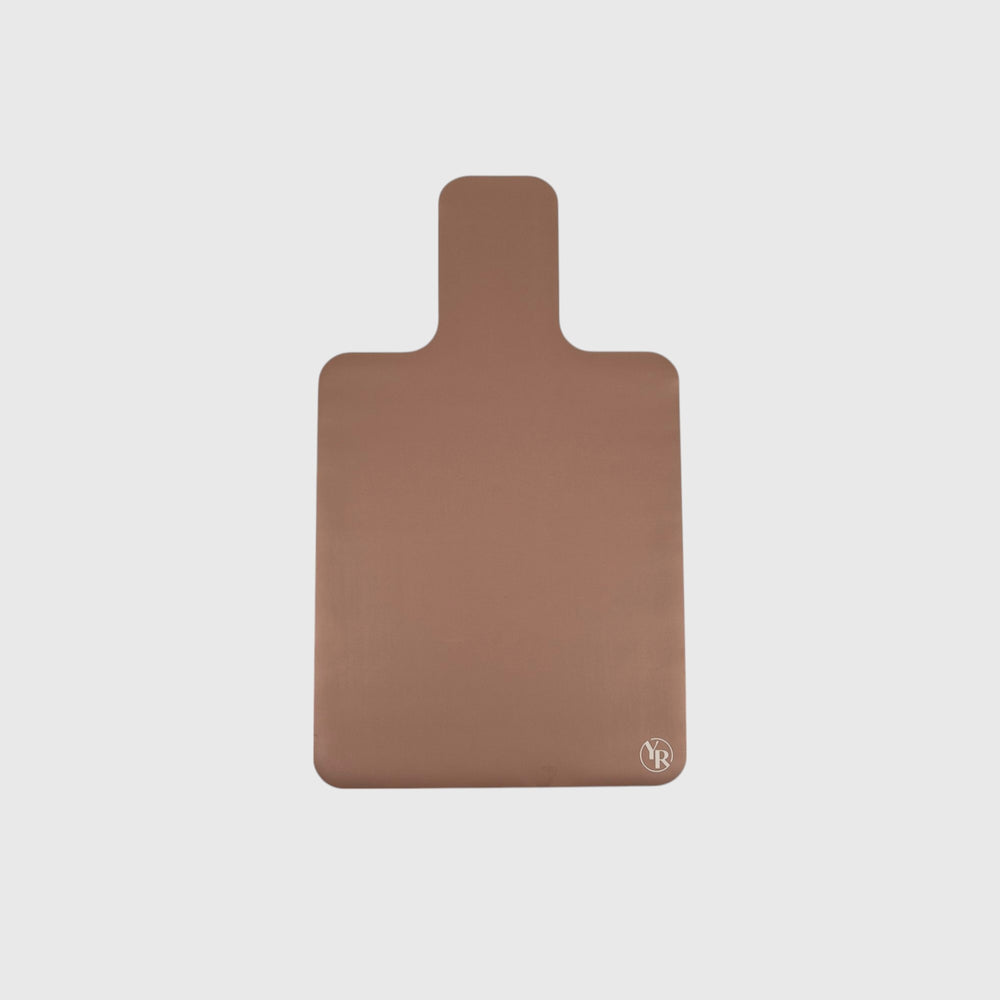 Dusty Rose Microfibre Reformer Mat - Flat Lay | Your Reformer