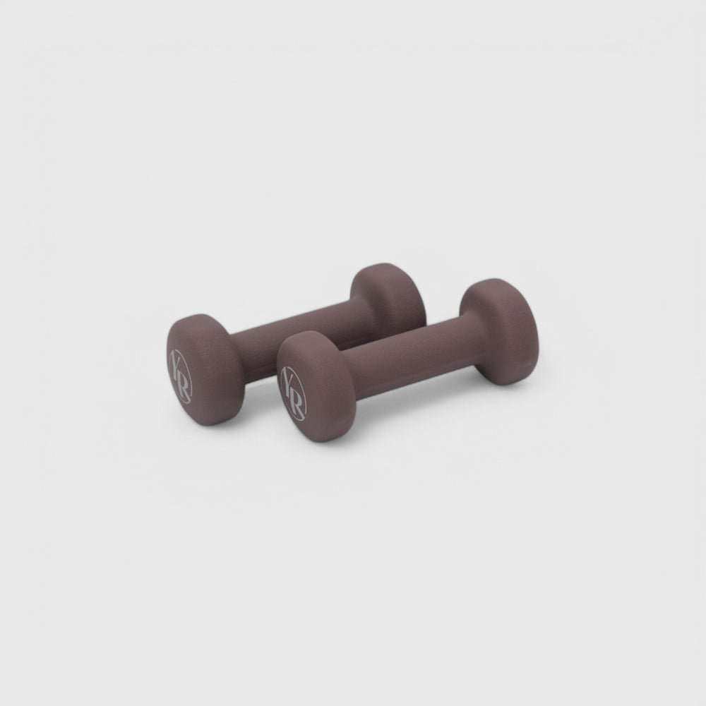 Espresso Brown Hand Weight Set - Angled View | Your Reformer